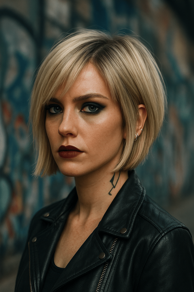 Coupe dégradée carré femme