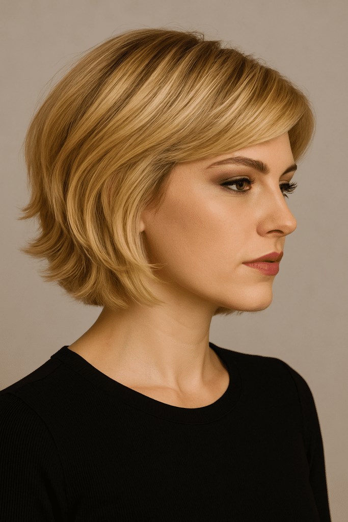 Coupe dégradée femme courte